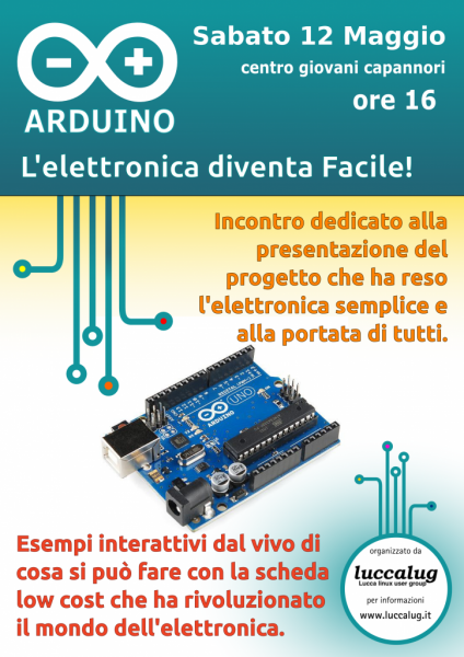 Locandina Arduino, l'elettronica diventa facile