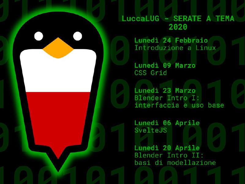 Locandina serate a tema 2020